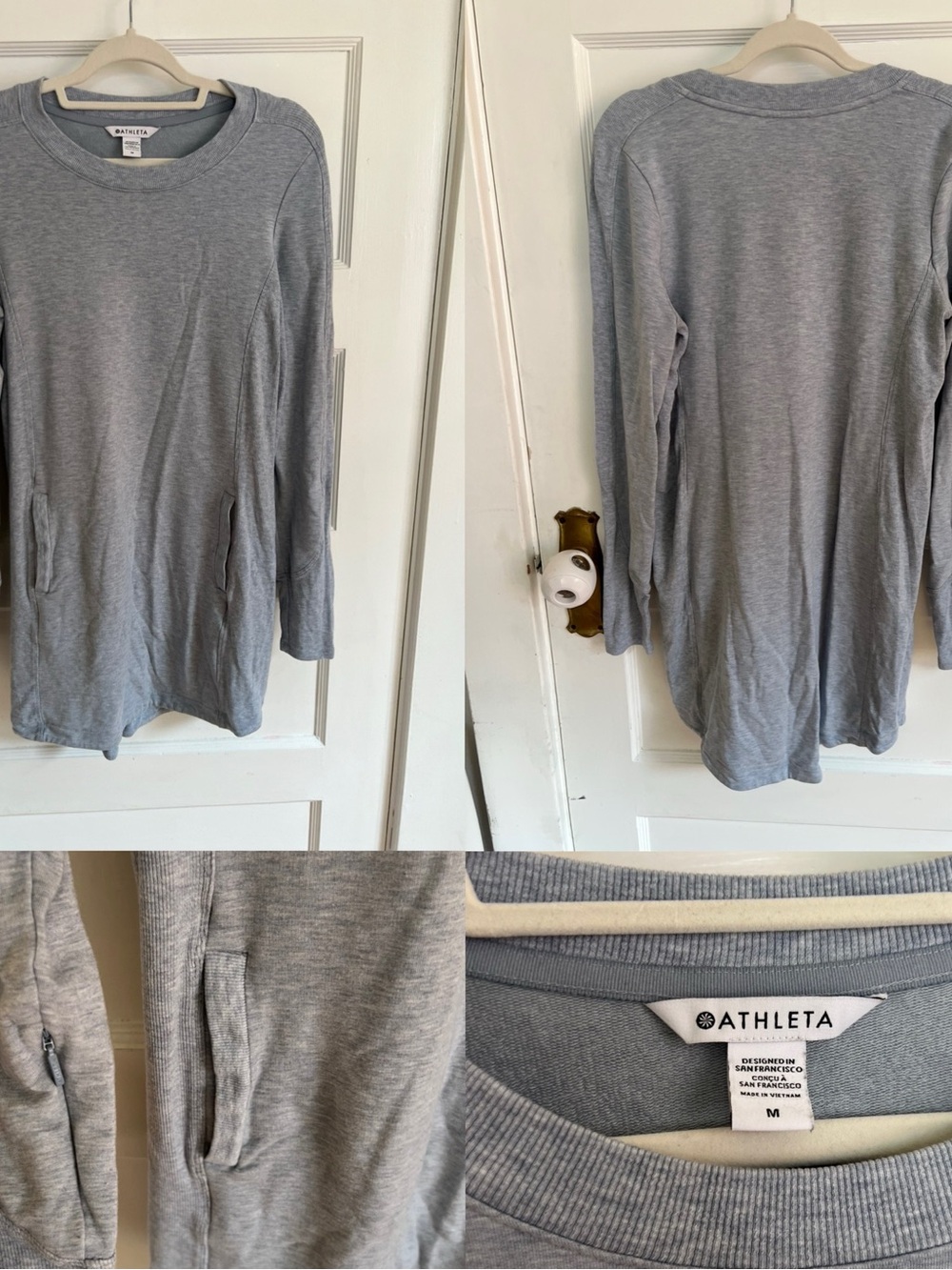 Bundle of Six Athleta Sweatshirt Dresses - Picture 9 of 16